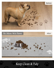 PADOOR waterproof-bottom mat prevents floor moisture after spills