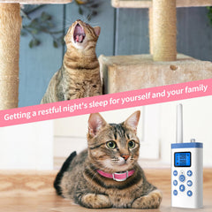 PaiPaitek cat shock collar pink beep and vibration modes for gentle training