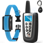 PaiPaitek dog bark collar with remote in action for controlled barking training.