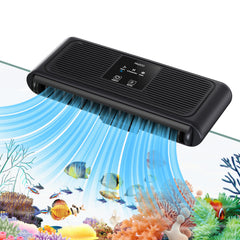 PAIZOO aquarium chiller fan with dual turbo blades for quiet cooling in freshwater tanks.