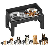 PAKEWAY elevated dog bowls stand delivers ergonomic height for comfortable meals