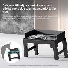 PAKEWAY height-adjustable legs locked view highlights versatile sizing for different dogs