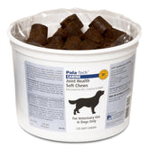 Pala Tech Canine Joint Soft Chews bottle view for easy daily joint support.