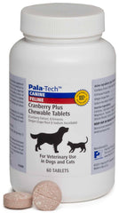 Pala Tech cranberry chewable bottle for dogs and cats supporting urinary wellness.