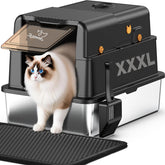 PalNests L8 Max-XXXL litter box with lid offering spacious comfort for large cats.