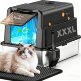 PalNests L8 Ultra-XXXL front view; high sided enclosure reduces mess