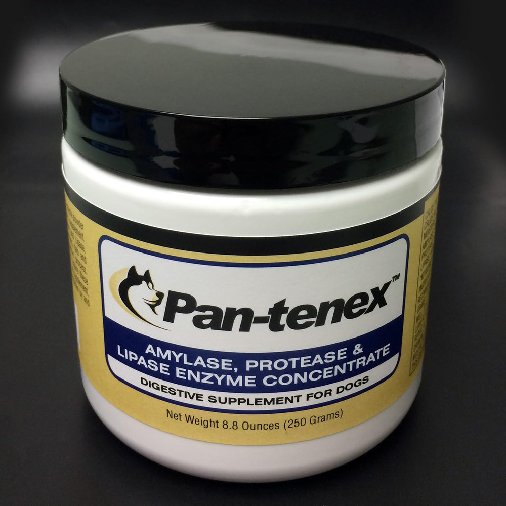 Pan-tenex dog digestive enzymes, bottle pour, for smoother meal-time digestion