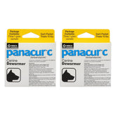 Panacur C canine dewormer 1g packet closeup, easy-to-mix granules for meals.