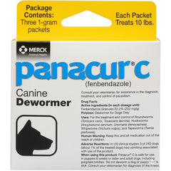 Panacur C canine dewormer mixing with dog food, convenient daily deworming.
