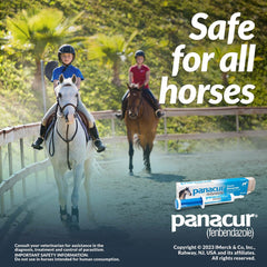 Panacur horse paste dosing tube closeup ready for application