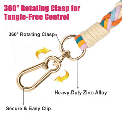 Panda Jianghu soft-grip braided leash offers comfortable handling during strong pulls.