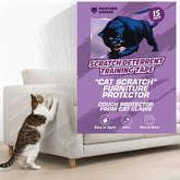 Panther Armor 15-pack cat scratch protector sheets bundle protects furniture discreetly.