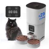 PAPIFEED automatic feeder for two pets with 7L capacity supports extended use