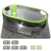 PAPIFEED cat water fountain stainless steel close-up shows durable design for hydration