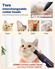 PAPMINI paw trimmer heads provide precise trimming around paws.