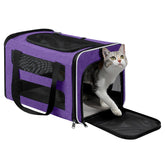 PAPZER cat carrier with breathable mesh for safe, comfortable travel.