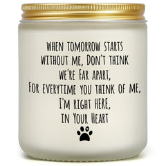 PARDIEUR dog memorial candle in a gift box for heartfelt remembrance.