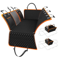 PartsBling 3-in-1 back-seat hammock protecting interior and pet fur during travel.