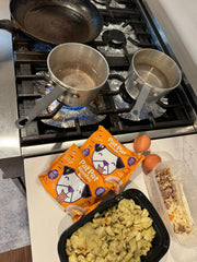 Pat Pat Noodles cooking instructions visual with 3β5 minute prep.