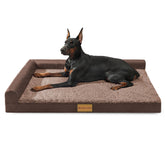 Patas Lague orthopedic XL bed front view, roomy space for large dogs