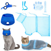 Patelai cat bathing bag in action for calm, mess-free washing