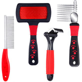 Patelai dematting comb with long steel blades eases knots in thick fur.