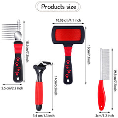 Patelai undercoat rake detangles dense coats for faster grooming.
