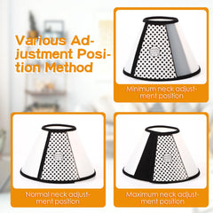 Paterr soft dog cone adjustable-strap enables easy wear and removal
