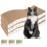 PatiencET Type S lounge cat scratcher pad for comfortable resting.
