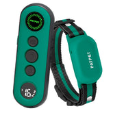PATPET remote control view for dog collar enabling long-range training.
