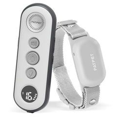 PATPET shock collar with remote demonstrates long-range training in outdoor spaces