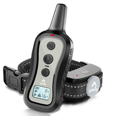 PATPET training collar with remote front view for quick control during training sessions.