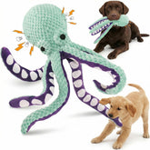 Paw-FECT Piece squeaky octopus toy for dogs, invites interactive play