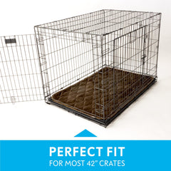 Paw Inspired multi-layer crate mat with absorbent core manages moisture.