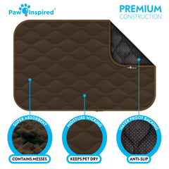 Paw Inspired moisture-wicking top layer keeps surfaces drier for pups