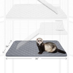 Elastic band and dual straps secure fit in Critter Nation cages
