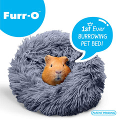 Paw Inspired Furr-O Burrowing Bed zip-on bottom demonstrates stable digging surface.