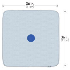 Paw Inspired Speed Spot 36x36 inch pad protects floors and simplifies cleaning.