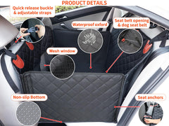 Paw Jamboree back seat hammock quick-install design for easy setup on the go.