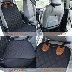 Paw Jamboree easy-clean front seat cover can be wiped clean after muddy adventures.