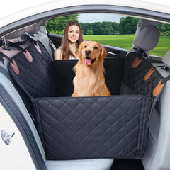 Paw Jamboree large dog car seat cover with hard bottom and foam for stability.