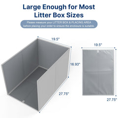 Paw Libero three-sided high-wall shield provides splash control and privacy.