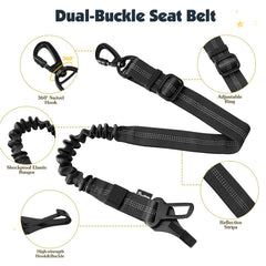 Pawaboo 360-degree swivel hook reduces tangling during rides