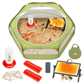 Pawaboo 6-in-1 chicken brooder box setup, complete starter kit for home chicks