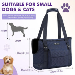 Pawaboo airline-approved dog travel bag designed for small pets up to 11 lbs.