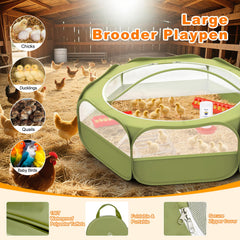 Pawaboo chick brooder heating plate with remote control for adjustable warmth