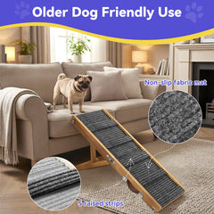 Pawaboo ramp height adjustment to fit sofa height comfortably