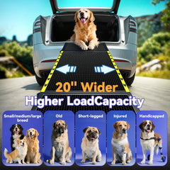Pawaboo foldable dog ramp folds compactly for storage and travel