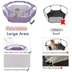 Pawaboo playpen pop out frame enables quick setup outdoors.