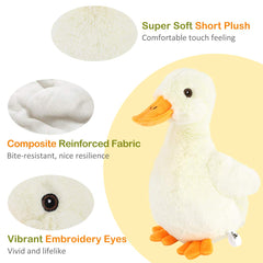 Pawaboo soft plush duck face for gentle chewing and cuddling